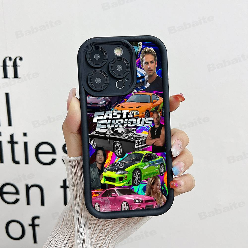 Action Movie Series Fast F-Furious Phone Case For IPhone 17 16 15 14 13 12 11 Pro Max Mini Plus Soft TPU Back Cover