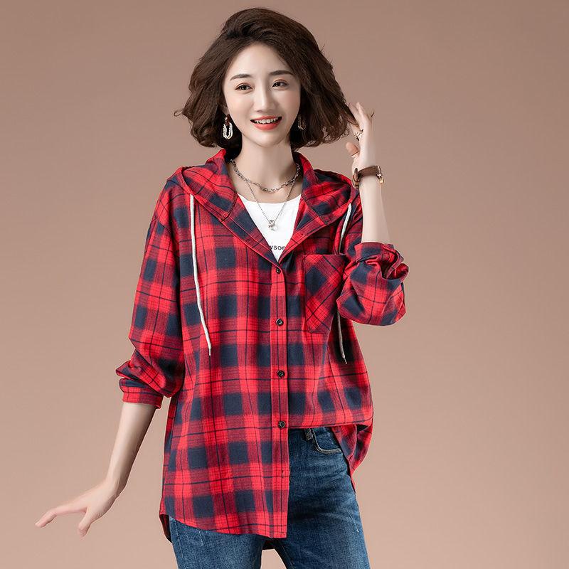 

Women Loose Long Sleeve Retro Korean Style Spring Fashion Arrival Mid-Length Top Women XXXXL червоний