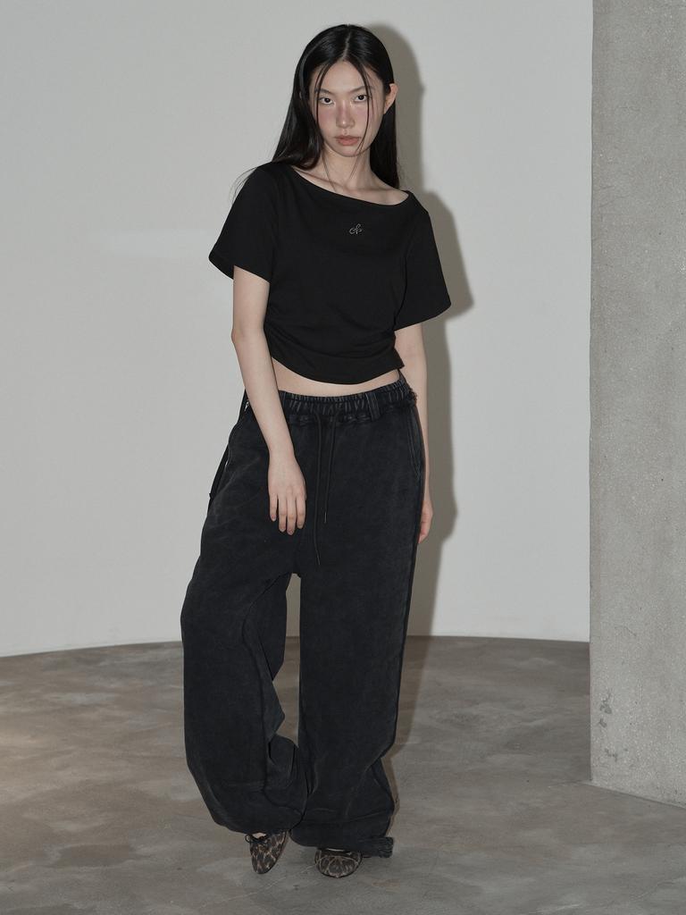 SWAYGLOW Cross Stud Pigment Training Pants (Bk)