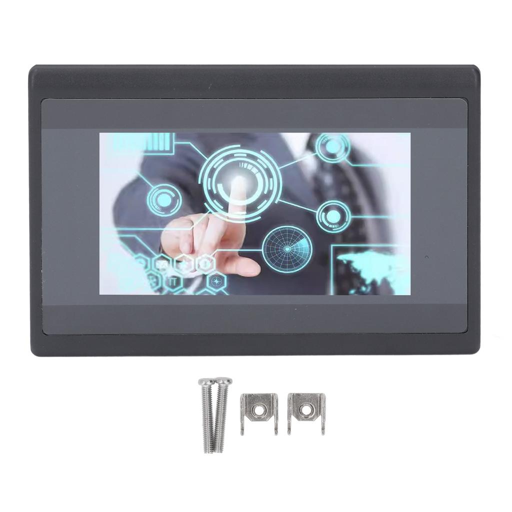 PLC Touch Screen 4.3 Inch HMI 600MHz ARM9 CPU 8MB DDR2 Memory Relay Output 12 In 10 Out PLC Touch