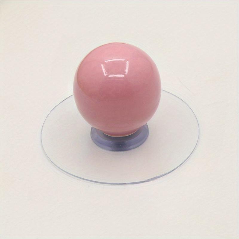 

1 шт. Конфетный цвет Простая красочная ручка с одним отверстием без пробивки для ручки шкафа, выдвижного ящика, ручка для переноски крышки бутылки, туалетная кнопка, крючок для ванной светло-розовый