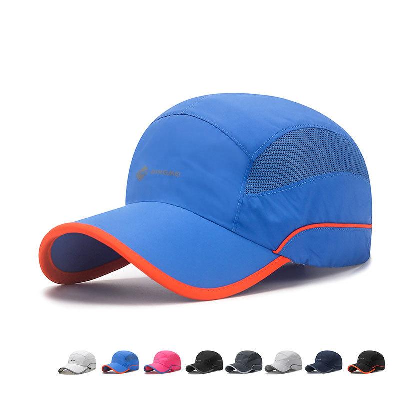 Summer New Outdoor Solid Quick Drying Mesh Men Baseball Caps Women Ponytail Baseball Cap Fashion Hats Simple Visor Casual Cap