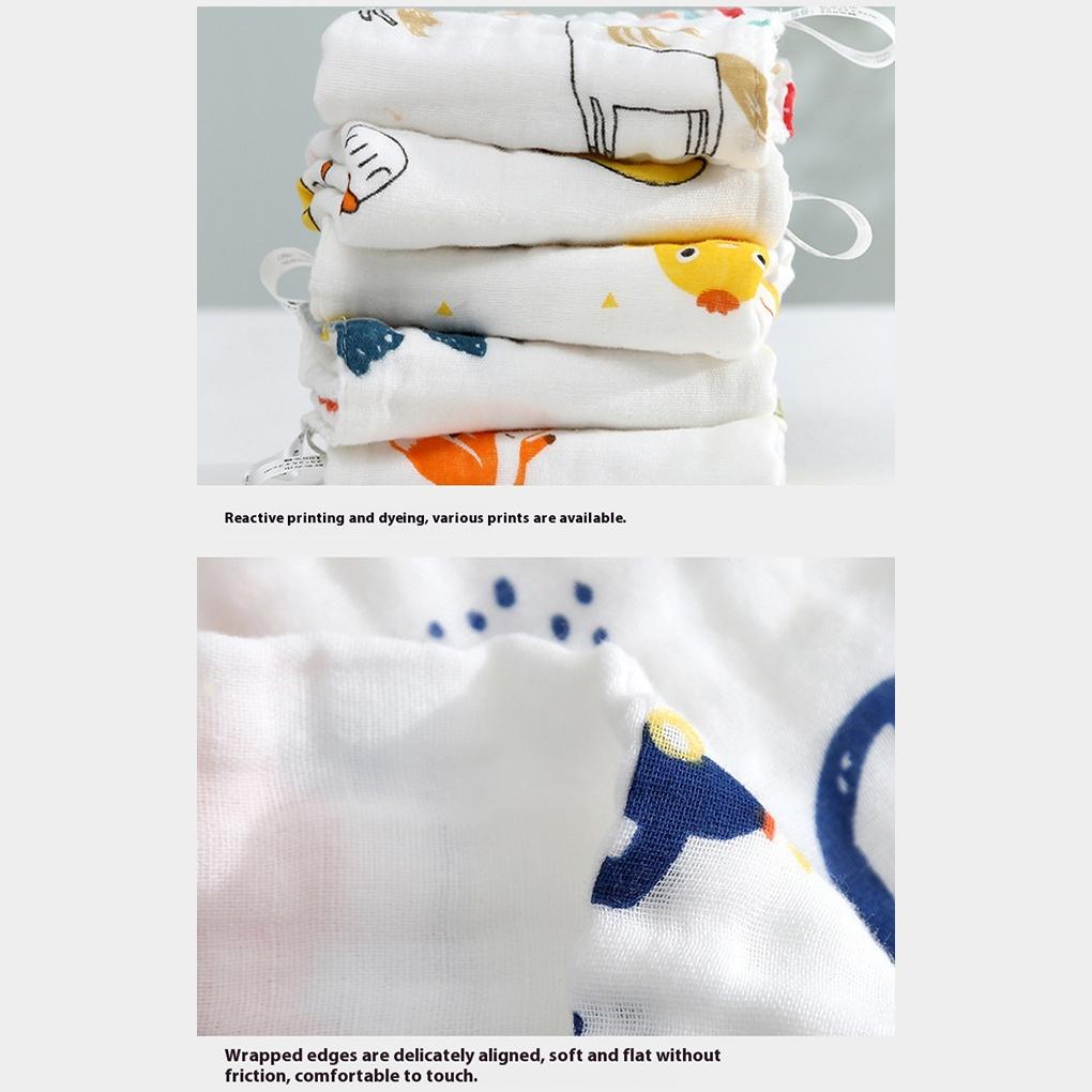 AssortedColor Thick And Soft Baby Bibs For Feeding Absorbent Cotton Pure Cotton Small Square Towel