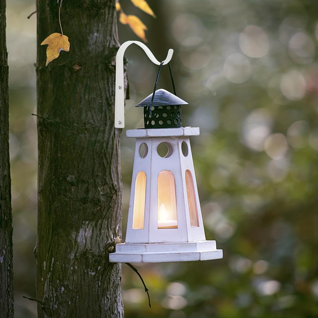 1/4/6 Pack Plant Hanger Bracket, Iron Wall Hooks Decorative Coat Hook For Hanging Planter, Lanterns, Mason Jar,  Indoor Outdoor Rustic Home Decor