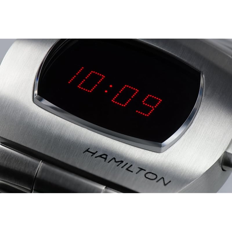 [Authorized Import][Hamilton] HAMILTON Watch, Official Warranty, American Classic PSR Digital Quartz, 41mm x 35mm, Analog, Red Dial, H52414130, Men's