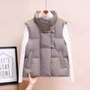 Herbst und Winter neue beliebte Mode Design Sinn locker lässig Stehkragen tragen Damen Baumwollkleidung Weste Jacke