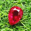 25.10 Ct Heated Ceylon Red Ruby Pear Cut Faceted Loose Gemstone