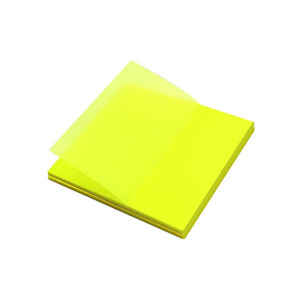 Transparent Sticky Notes-Waterproof Translucent Color Memo Pad,6 Colors Transparent Pads-Clear Reus