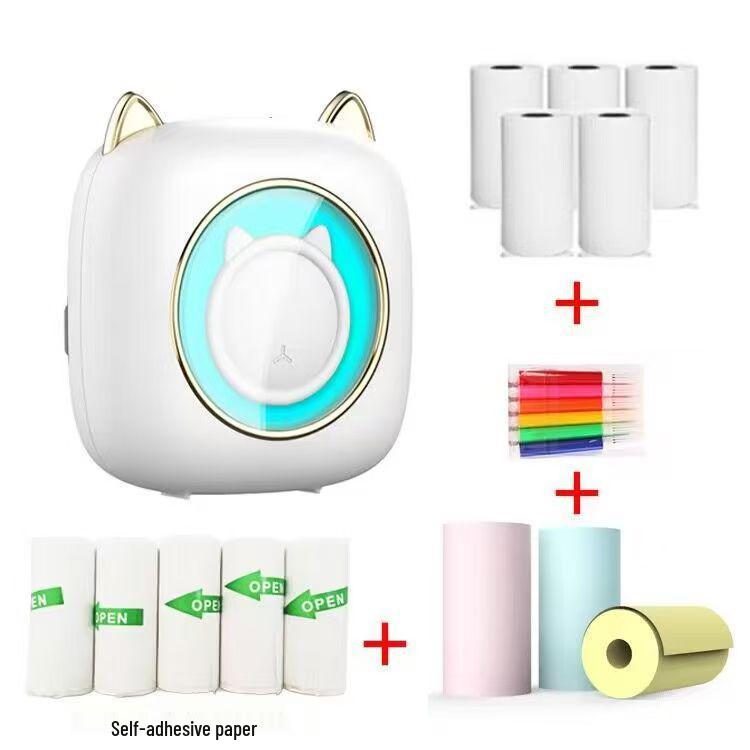 Mini Photo & Label Printer for Homework & Barcode Organization