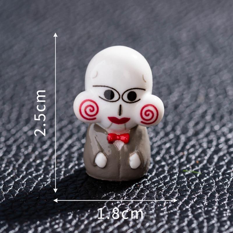 New Horror Characters Dwarf Wizard Skeleton Duck Clown Resin Crafts Tabletop Halloween Ornament
