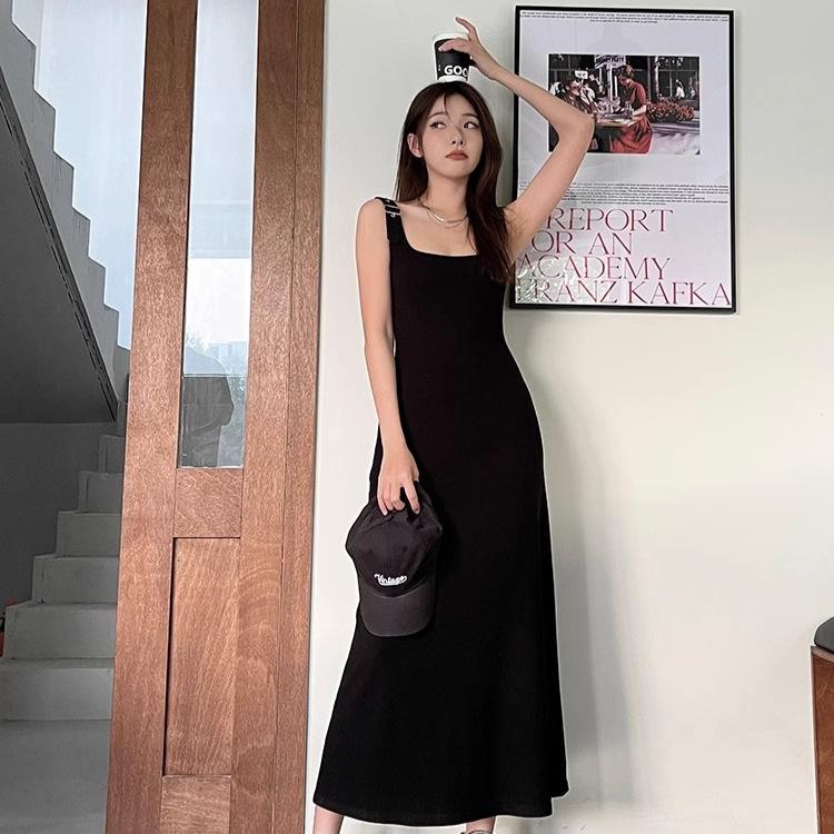 Hepburn Style Suspender Dress Women's Summer New Fashion French Design Sense Niche Vest Long Skirt