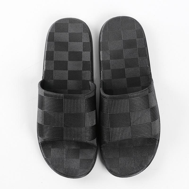 

Летние тапочки мужские новые домашние сандалии для ванной комнаты мужские парные туфли с одним словом на платформе мужская обувь домашняя обувь 44-45