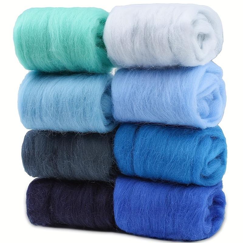 10 G DIY Wool Roving Needle Felting 8 Colors Wool Felting Fibre Handmade Material For Beginners Needle Felting Product Making