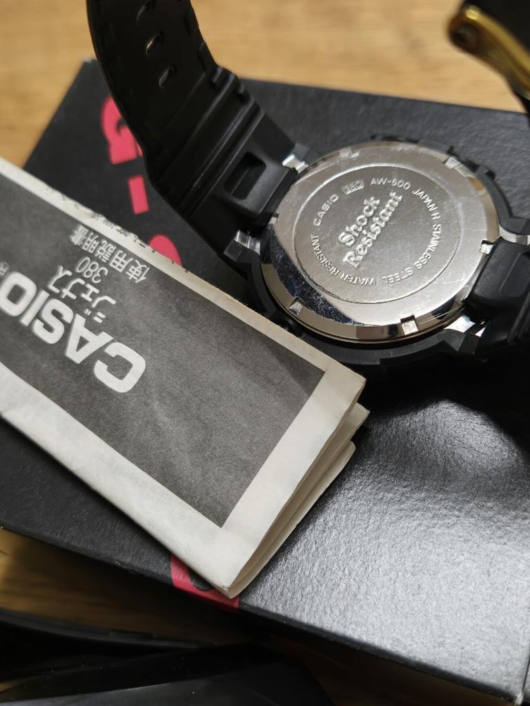 CASIO 1993 First Generation Analog Graph A Reliable with, One Release, G-SHOCK AW-500G-1E.