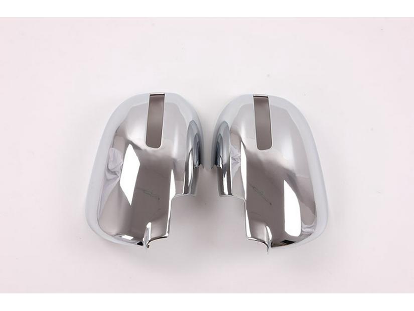 Fits 2013-16 Mitsubishi Outlander: ABS Chrome Rearview Mirror Cover Decorative Part.