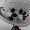 Autumn and Winter In The Elderly Hat Women Warm Woolen Top Hat Winter Basin Hat Thickened Bucket Hat