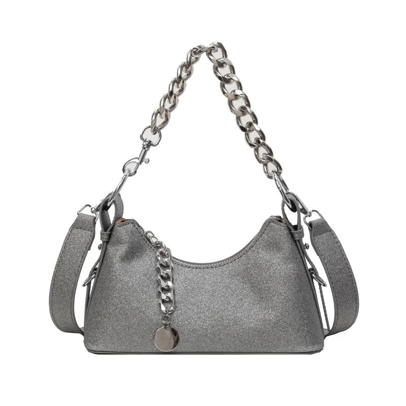 

Женские сумки через плечо в форме полумесяца с внутренними отделениями, сумки из полиуретана на молнии с контрастными цветами