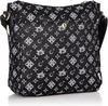 WACHIFIELD T2O Women's Shoulder Bag, Crossbody, Monogram, Stylish, Cat Print, Dayan the Cat, WTSK-03, Black