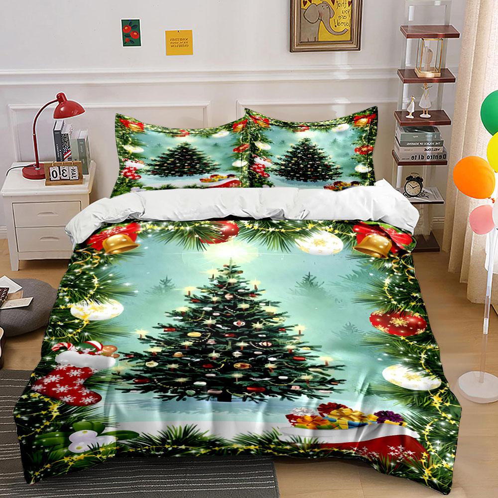 Christmas Tree and Ornaments. Bedding Sets Duvet Cover Sets Duvet Covers Pillowcases(1* Duvet Cover 2* Pillowcases Without Duvet Insert)