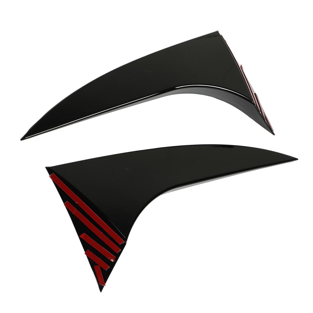 Rear Window Side Spoiler Sturdy Durable Bright Black Easy To Install Rear Spoiler Reducing Wind Resistance for Focus