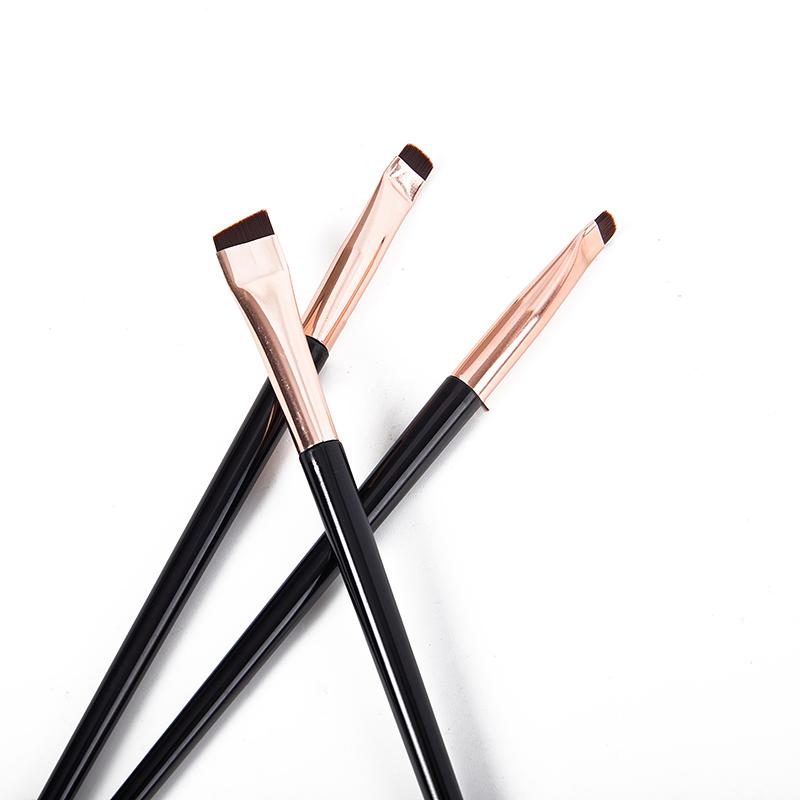 3 Pcs Blade Eyeliner Eyebrow Brushes Ultra Thin Fine Small Angle Flat Makeup Brushes High Quality Brow Contour Makeup Tools