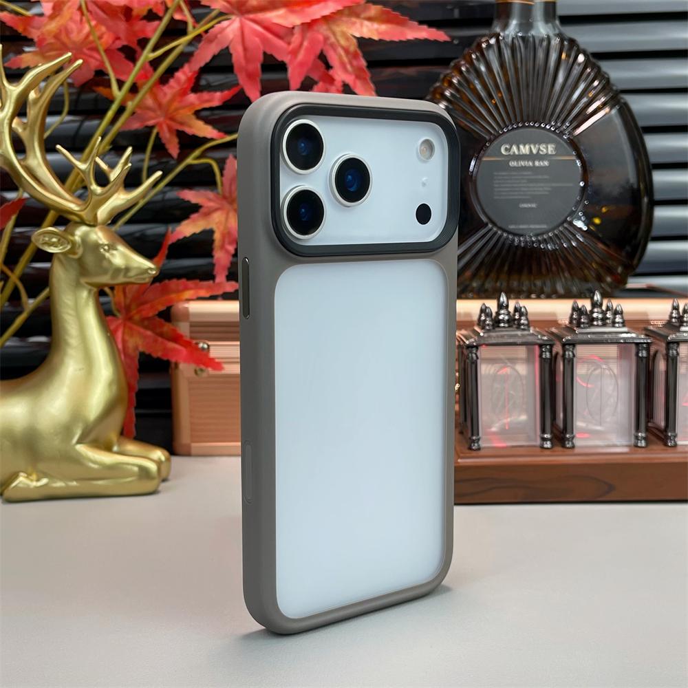 Coque Mate en TPU Transparent Pour iPhone 17 Air 17 Pro Max Bouton de Contrôle de la Caméra Anti-choc Pare-chocs Transparent Housse Arrière en Silicone