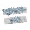 1 Pair Lace Garter Belt Sky Blue Elastic Romantic Skin Friendly Bridal Wedding Garter for Women Girls Party Sky