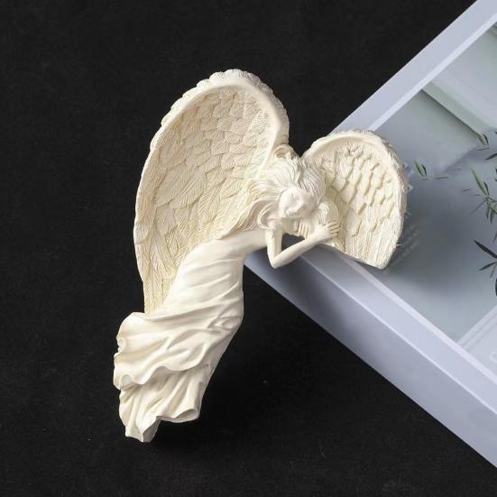 Angel Figure Resin Office Desk for Home Decorative Carving Ornament Angel Decoration Living