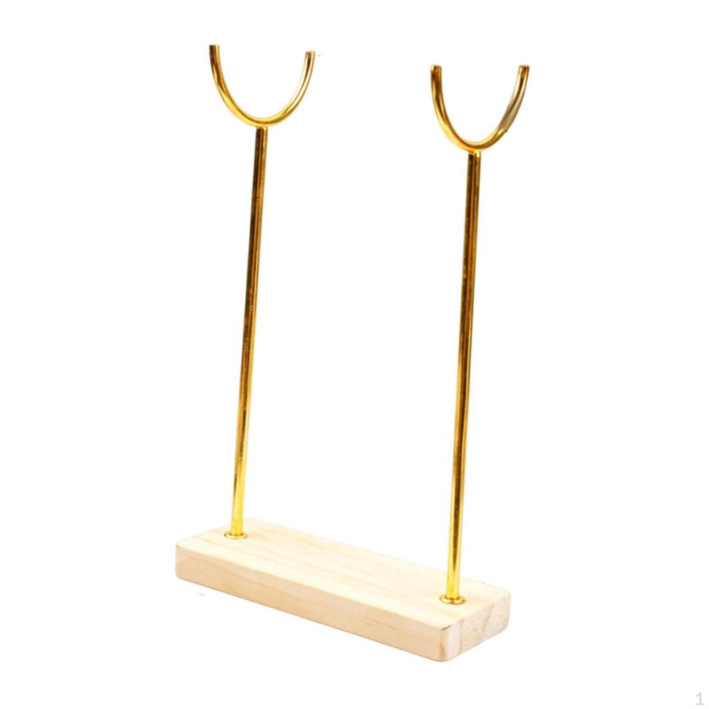 Bracelet Holder Organizer Elegant Watch Display Desktop Stand Wooden Base for Men