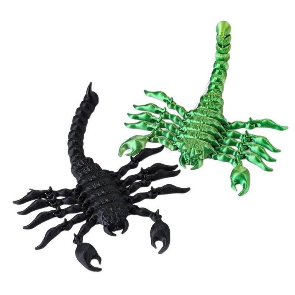 Creative 3D Printed Scorpion Articulated Animal Simulation Model  Model Display