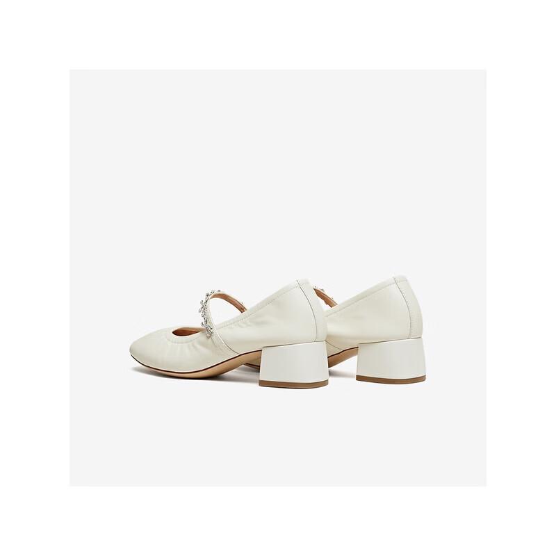 TATA Women's Sheepskin Mary Jane Casual Flats