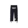 Li-Ning X Steven Harrington Cartoon Alphabet Pattern Loose Casual Cargo Pants Men Bottoms Black AKXR609-2