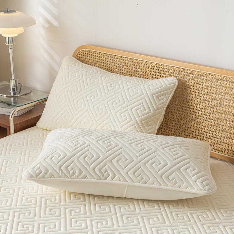 1 Stück wasserdichter Kissenbezug aus Jacquardgewebe, feuchtigkeits- und schweißfest, 48 x 74 cm, für Schlafzimmer, Zuhause, Hotel, Detor