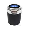 Suede Car Interior Ashtray Portable Garbage Box Storage Barrel For Ford Focus 2 3 Mondeo Kuga Fiesta MK7 Escort Edge C-Max Fiest