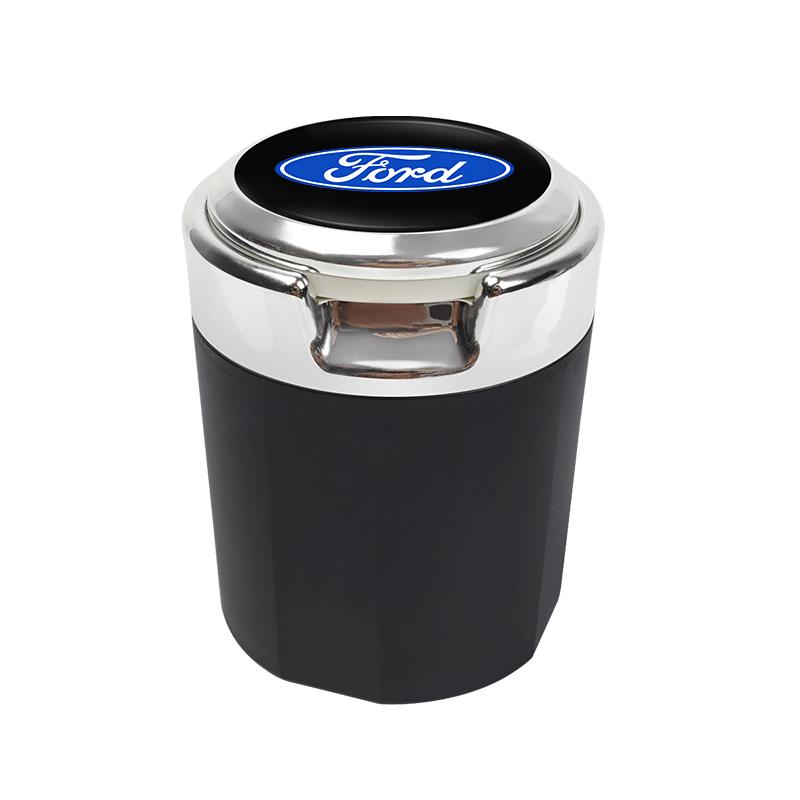 Suede Car Interior Ashtray Portable Garbage Box Storage Barrel For Ford Focus 2 3 Mondeo Kuga Fiesta MK7 Escort Edge C-Max Fiest