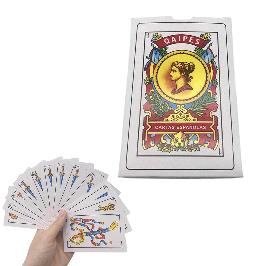 Spanish Poker Cards Colorful Waterproof Clear Printed Bright Colors Party Board Game Creative Poker Cards Spanish Playing Cards