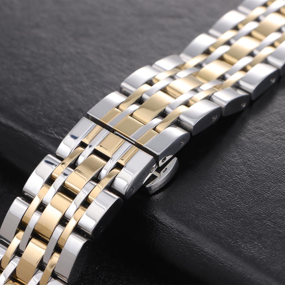 12/14/16/18/19/20/21/22/24mm Metal Strap for Tissot for Citizen for Longines Watch Stainless Steel Band for Amazfit Wristband