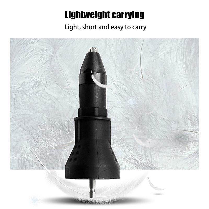 Electric Rivet Nut Gun Pull Drill Riveter Conversion Adapter For Cordless Rivete Nozzle Nut Tool Multifunction Nail Gun Tool