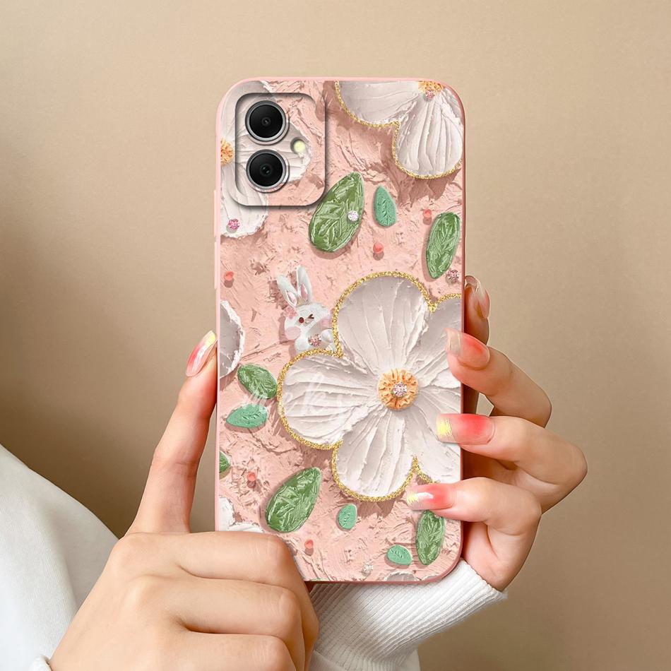 For Samsung Galaxy A05 A05S Case Cute Design Full Protection Funda For Samsung A 05 Soft Liquid Silicone Phone Back Cover Coque