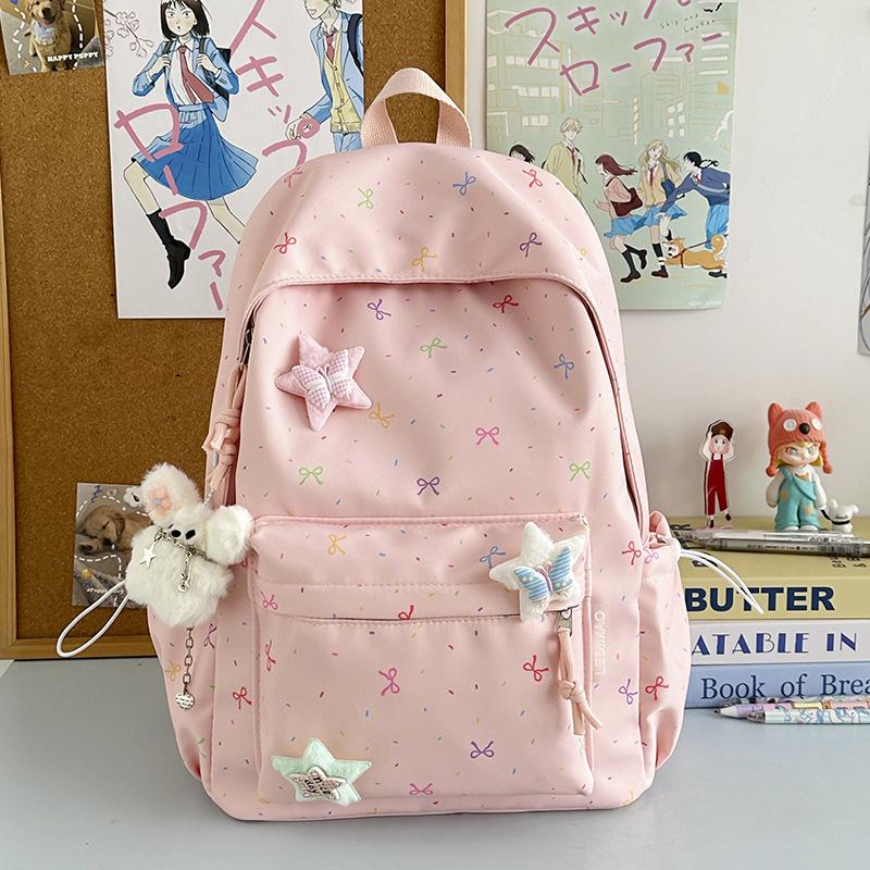 Schoolbag Japanese ins Small Fresh Sweet Student School Bag Women's Large Capacity Versatile Campus Backpack Leisure Travel Backpack