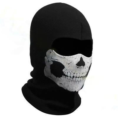 Bicycle Balaclava Full Face Mask Skull Print Motorcycle Full Face Mask Windproof Skiing Head Neck Warmer Bicycle Helmet Liner