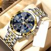 Luxury Men Watch Top Original Waterproof Luminous Chronograph Man Wristwatch Stainless Steel Quartz Business Men Watches