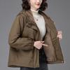 Women's 2024 Winter Fleece-Lined Thick Parka Coat – Short, Loose-Fit, Casual Cotton Jacket for Middle-Aged Moms