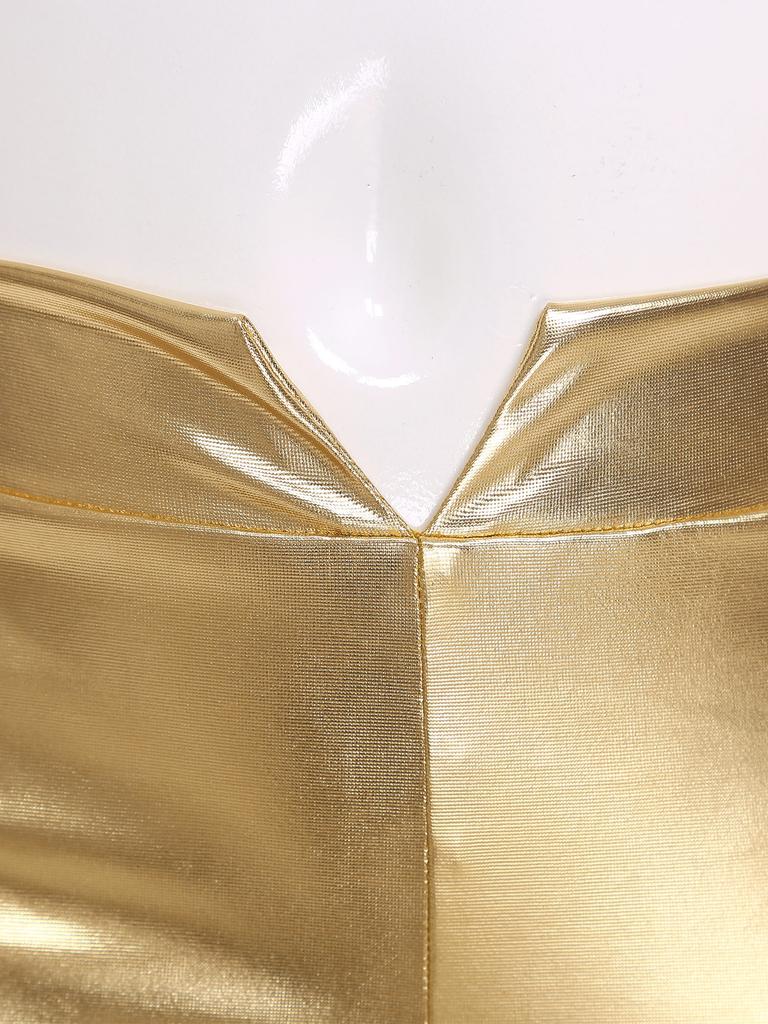 Dívčí soutěžní vystoupení kostým Jednoramenný Dlouhý rukáv Flitry Crop top s Rozparkem Zvonové kalhoty Střapce Outfit