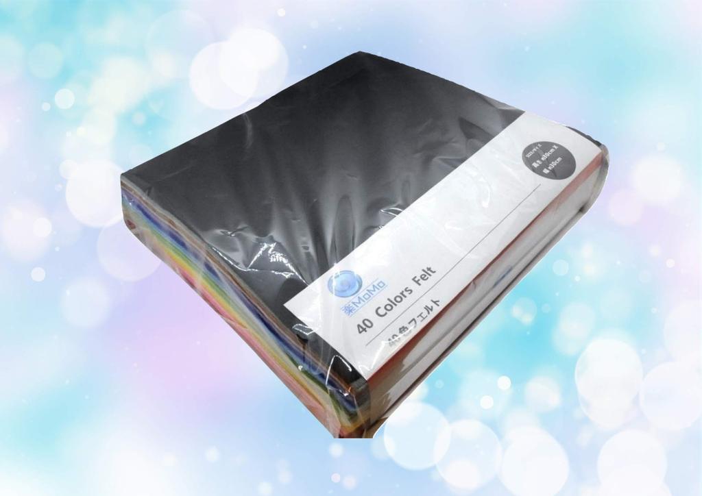 RakuMoMo Soft Colored Felt, 40 Colors, 30x30cm, 1.4mm Thick, Craft Supplies, Handmade, DIY