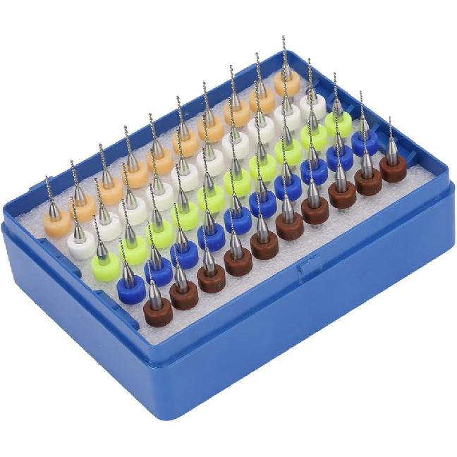 

Pin Vise Hand Drill 50pcs 0.5-0.9mm Micro Drill Bit Set, Carbide Drill Bits Carburetor Jet Drill Bits Carbide Micro Drill Bits for PCB Print Circuit