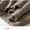 2023 Autumn/Winter Hooded Mid-Length Cashmere Knit Long Dress - Thick, Loose, and Versatile