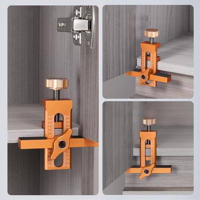 Cabinet Door Positioning Tool Doors Aluminum Alloy Installation Positioner Cabinet Positioning Tool Versatile Mounting Jig