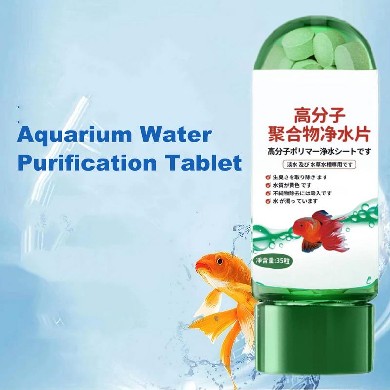 Aquarium Water Purification Tablet Powerful Aquarium Purifying Tablets Portable Fish Tank Cleaning Turbidity Removal Safe