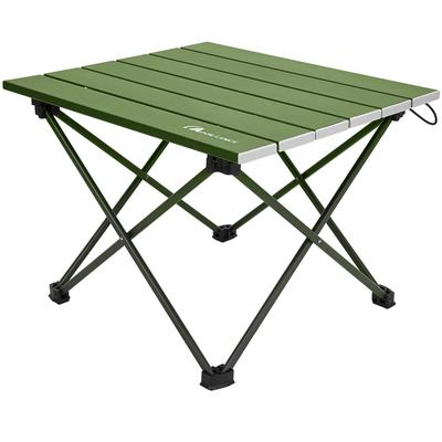 MOON LENCE Camping Table Aluminum Alloy Foldable Roll Table Outdoor Hiking BBQ Compact Lightweight with Storage Bag S